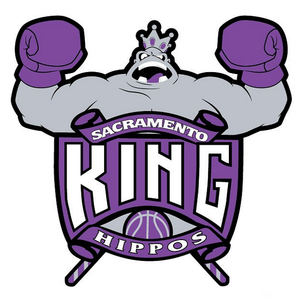 Sacramento King Hippos logo iron on transfers